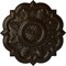 Ekena Millwork Deria Ceiling Medallion (Fits Canopies up to 6"), Hand-Painted Bronze, 20 1/4"OD x 1 1/2"P CM20DRBZS - alternate 1